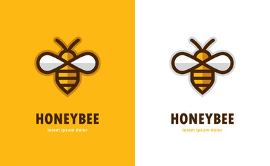 linear bee icon.