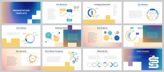 Wall Mural - Business presentation templates