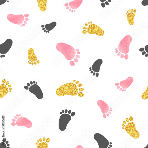 Seamless pattern with pink ...