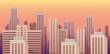 © awesomedwarf - City urban landscape seamless vector illustration.