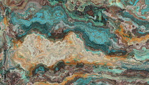 Fototapeta Turquoise raw gemstone texture