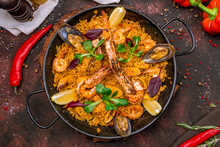 Paella With Seafood