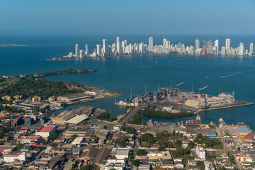 Wall Mural - Maritime city in the Caribbean. Cartagena Colombia.