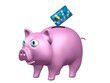 © AGPhotography - porco como conceito de finança e economia