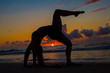 Dark Sunrise Yoga Pose