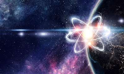 Wall Mural - astronomy concept backdrop. 3d rendering