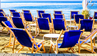 Canvas Print - sun lounger