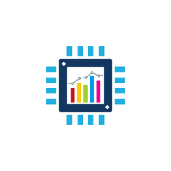 Chip Analytic Logo Icon Design