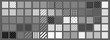 Big set of 70 seamless abstract patterns. Black and white. Vector.