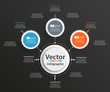 © andreyorb - Abstract vector infographics number options template on black background. Can be used for workflow layout, diagram, business step options, banner, web design. eps 10