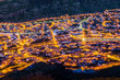 Night view on Machico city on the Madeira island, Portugal