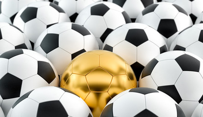 Golden soccer ball