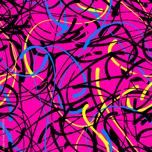 Tapety kolorowe  streszczenie-doodle-linie-blob-krzywe-kaligraficzne-wektor-wzor-bez-szwu-jasny-rozowy-kolor