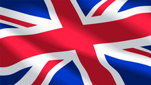 Vector Image Of United Kingdom Flag Background. Illustration. Great Britain. Britannia. UK.