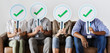 © Rawpixel.com - Group of people holding check icons