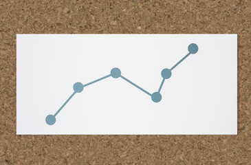 Poster - Line graph data analysis icon