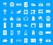 © ylivdesign - Appliances icon blue set vector