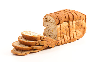 Sticker - bread isolated on white background