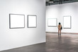 © THINK b - interior of gallery with blank frame