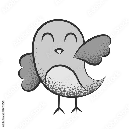 Oiseau Dessin Gris Buy This Stock Vector And Explore