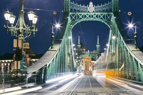  Naklejka most nocą   budapeszt-i-most-noca