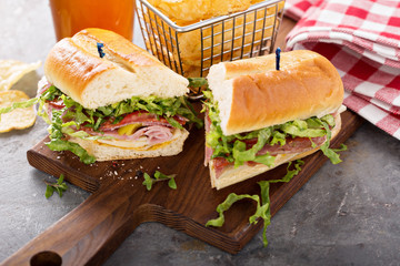 Sticker - Italian sub sandwich with chips