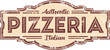 Vintage Style Pizzeria Restaurant Sign