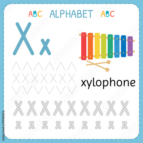 Alphabet Tracing Worksheet For Preschool And Kindergarten Alphabet Tracing Worksheet For Preschool And Kindergarten