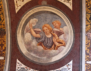  Angeli. Affresco di Evangelista Luini; chiesa di San Maurizio, Milano