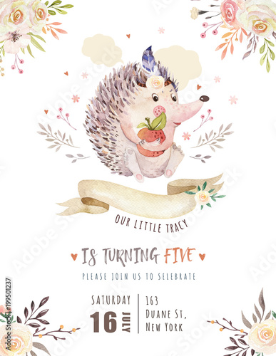 hedgehog baby shower invitations