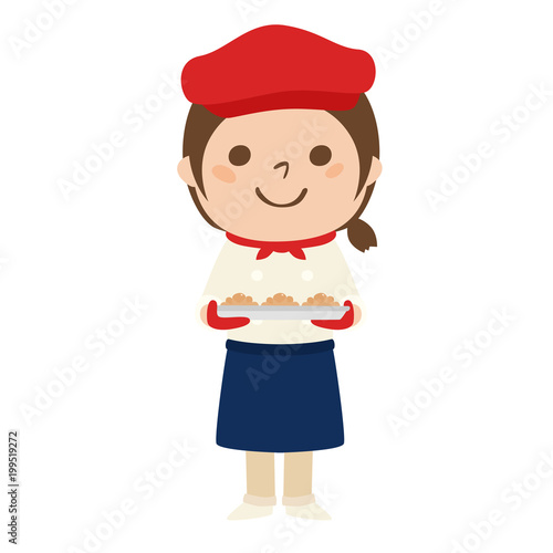職業のイラスト 笑顔で働く パン屋の女性店員 Stock Vector Adobe Stock 職業のイラスト 笑顔で働く パン屋の女性店員 Stock Vector Adobe Stock