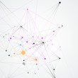 © Leonid - Abstract molecular network pattern with dynamic lines and points