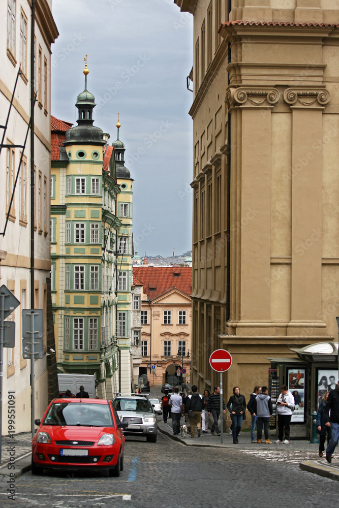 Streets of Prague, Czech Republic - obrazy, fototapety, plakaty 