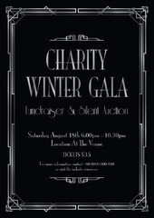 Wall Mural - charity winter gala background