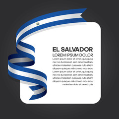 Poster - El Salvador flag background