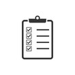 © GlopHetr - Checklist icon. Vector illustration, flat design.