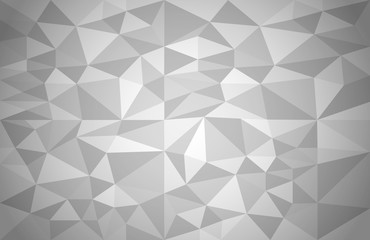 Leinwandbilder - Abstract background of different triangles. Grey geometric vector background
