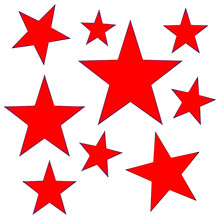 Red Decorative Stars