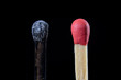 © Piotr - Matches in high magnification. Accessories for lighting a fire and bonfire.