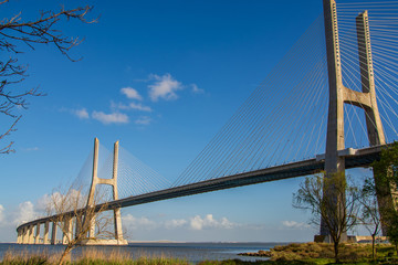 Vasco da Gama bridge in Lisbon