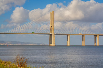 Vasco da Gama bridge in Lisbon