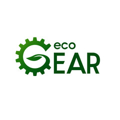 Wall Mural - eco gear logo