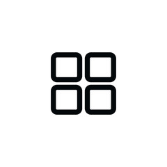 Poster - square button icon. sign design