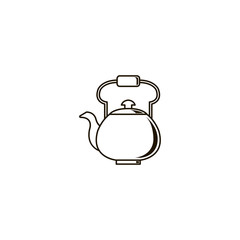 Canvas Print - teapot kettle icon. sign design