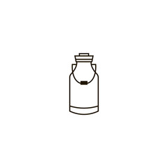 Wall Mural - milk canister icon. sign design