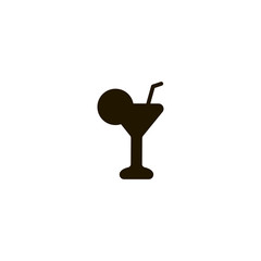 Sticker - cocktail icon. sign design