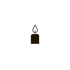 Poster - candle icon. sign design