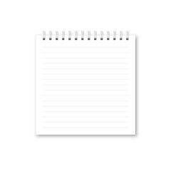 Poster - Vector realistic opened notebook.