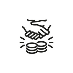 Sticker - Financial deal icon