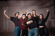 © alfa27 - young people in casual clothers outdoor. gang members.close friends